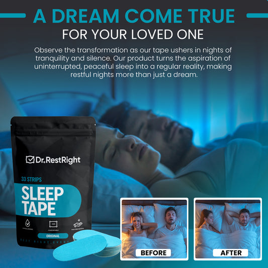 Mouth Tape for Snoring, CPAP, Dry Mouth & Mouth Breathers