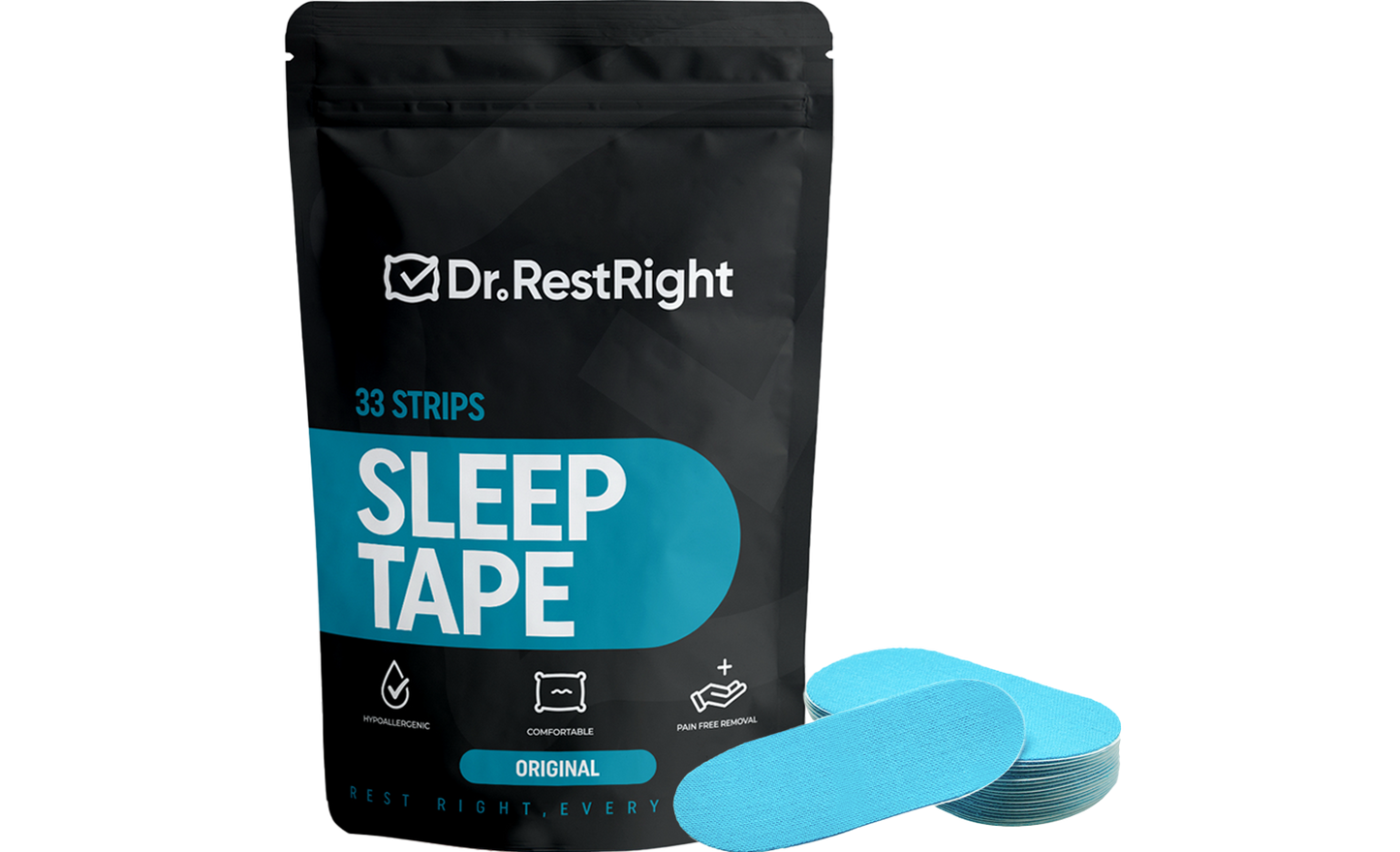 Mouth Tape for Snoring, CPAP, Sleep Apnea & Mouth Breathers