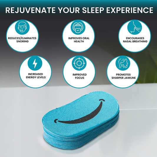 Limited Edition Smiley Mouth Tape For Snoring, CPAP, Dry Mouth & Mouth Breathing