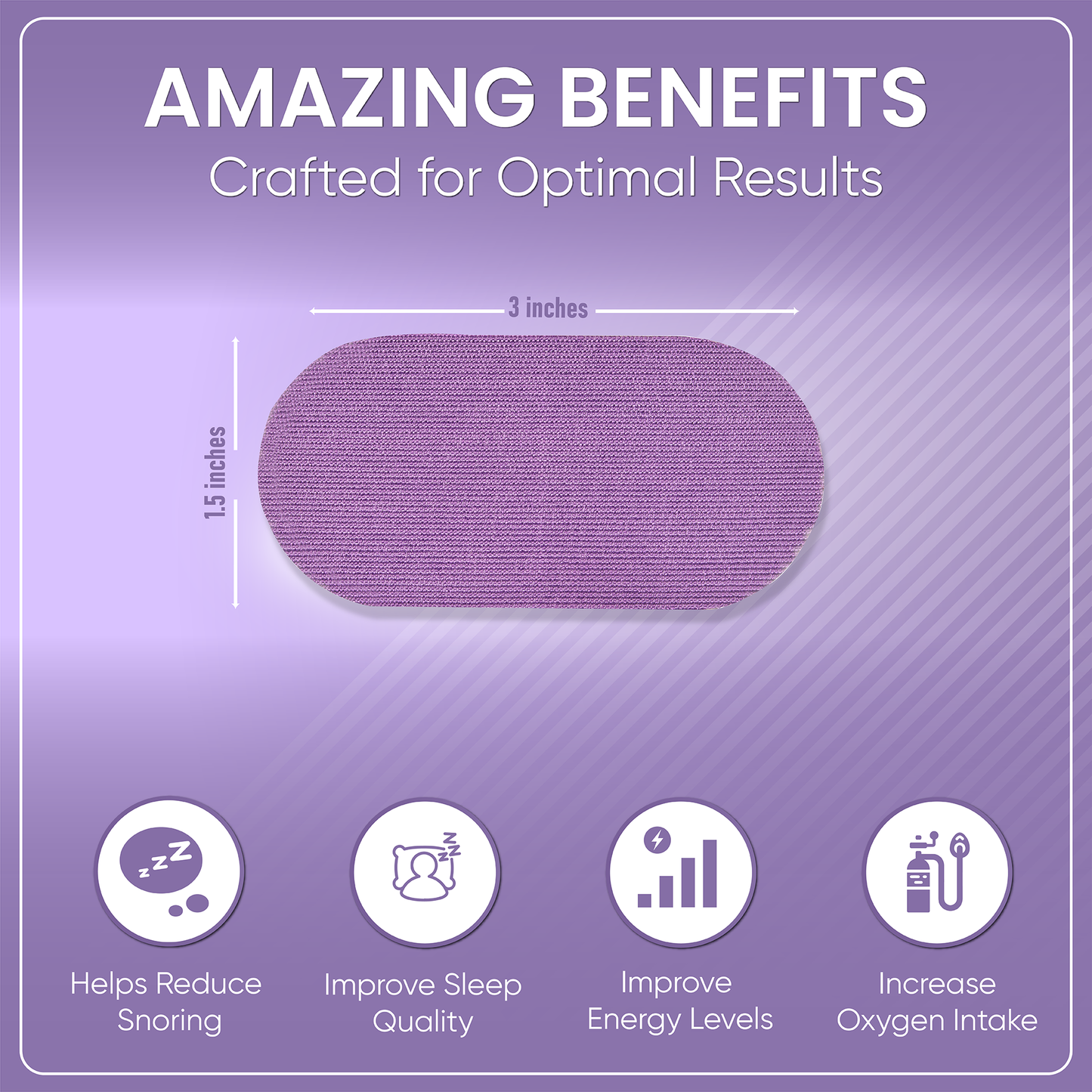 Lavender Scented Mouth Tape For Snoring & Sleep Apnea